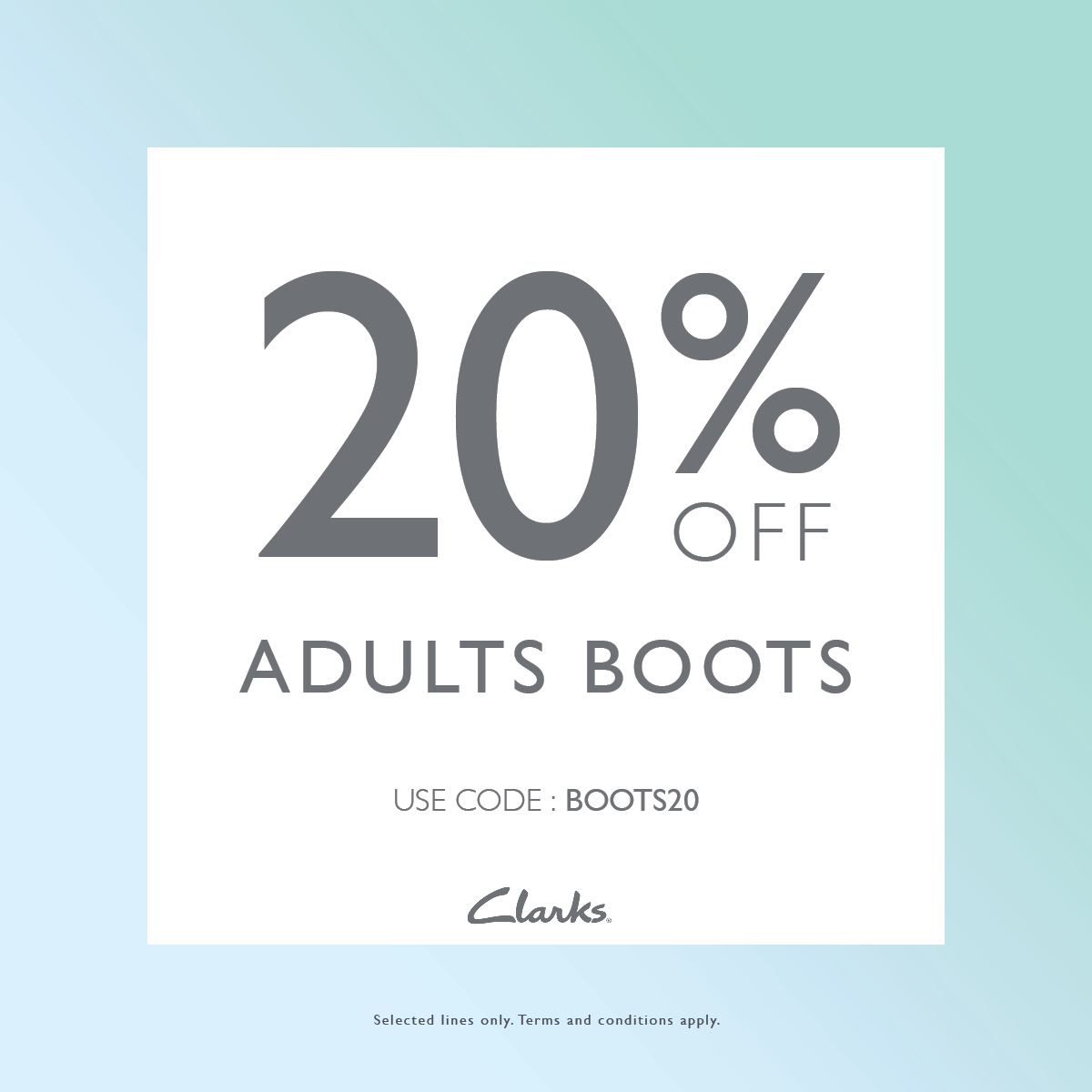 clarks 20 off adults